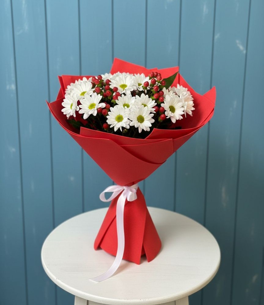 Букет цветов из: Хризантемы в Видном