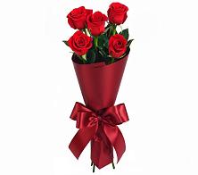 Букет 5 Красных роз Эдлесс Лав в Видном