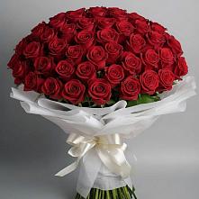Букет 101 Красная роза Блэк Мэджик в Видном