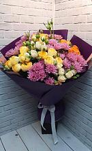 Букет цветов из:  Хризантемы и Розы #REPLACE_PRED# Видном
