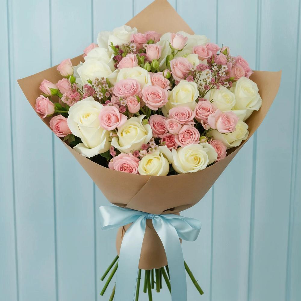 Букет цветов из: Розы в Видном