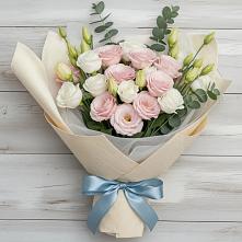 Букет цветов из:  Лизиантусы в Видном