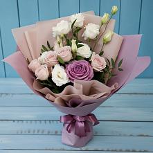 Букет цветов из:  Розы и Лизиантусы #REPLACE_PRED# Видном