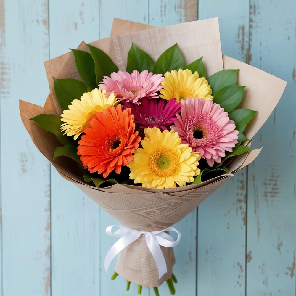 Букет цветов из: Герберы в Видном