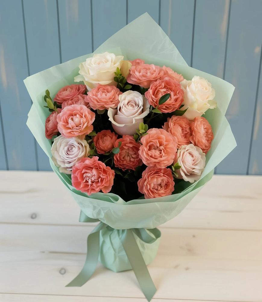 Букет цветов из: Розы в Видном