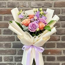 Букет цветов из:  Лизиантусы и Розы #REPLACE_PRED# Видном