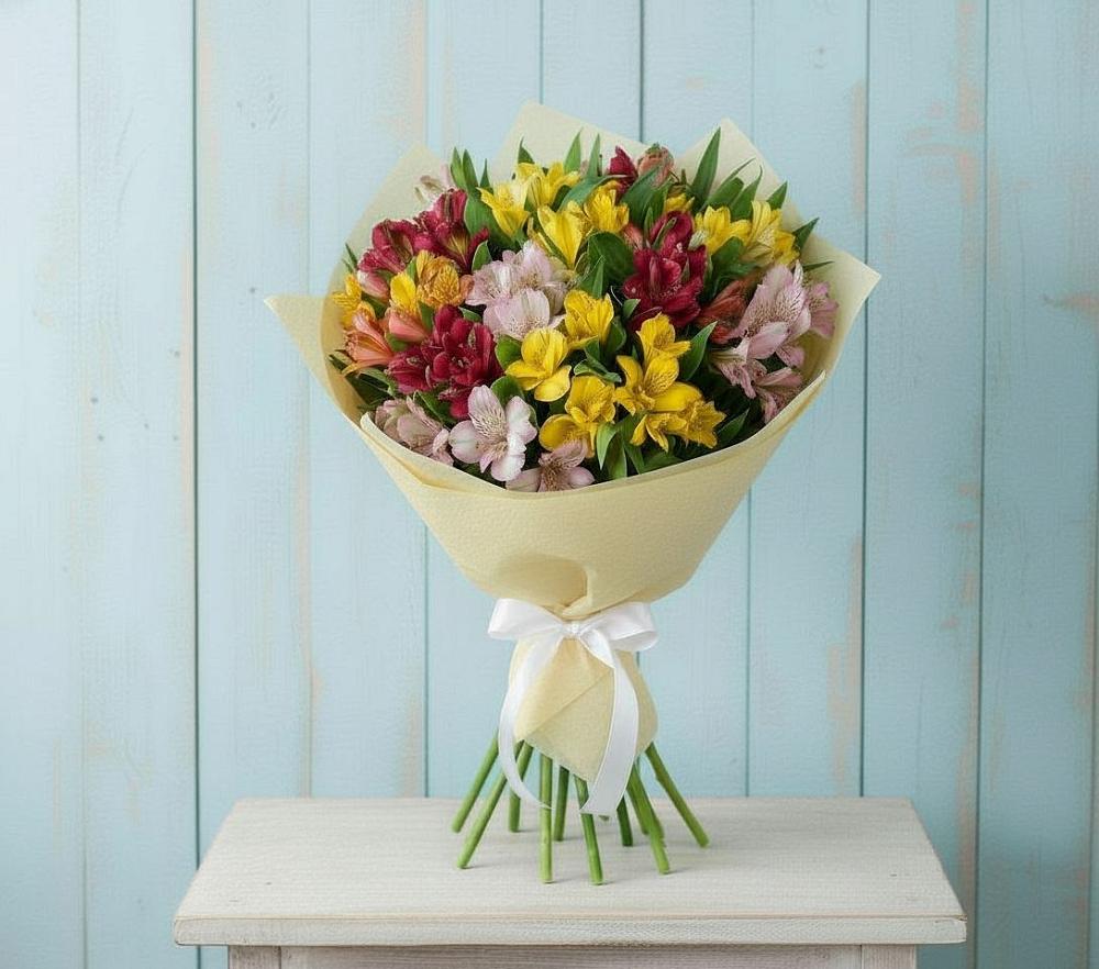 Букет цветов из: Альстромерии в Видном