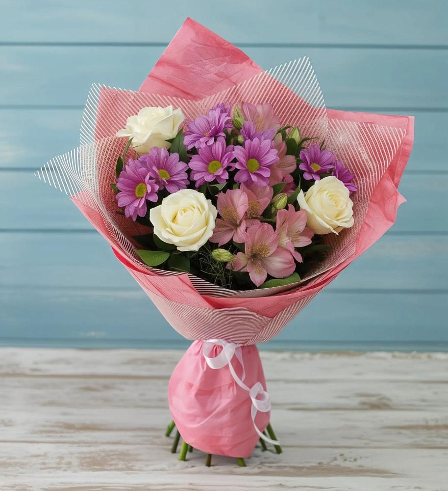 Букет цветов из: Герберы в Видном