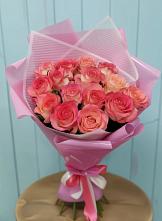 Букет 15 Розовых роз Равель #REPLACE_PRED# Видном