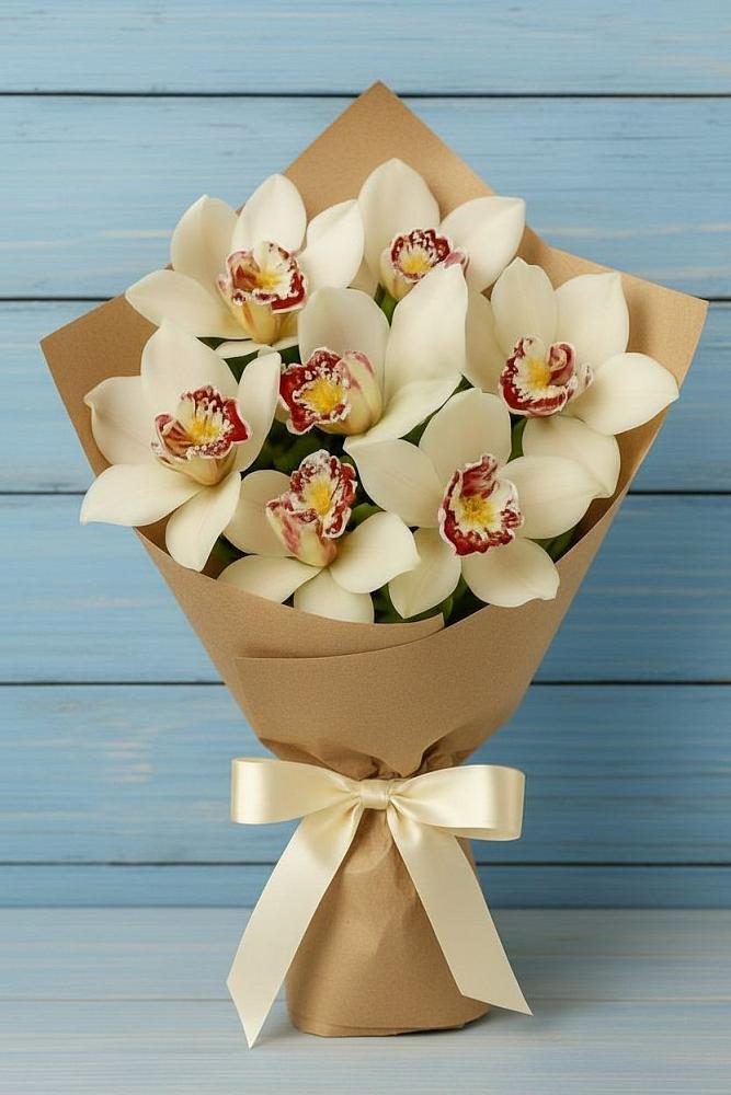 Букет цветов из: Орхидеи и Розы в Видном