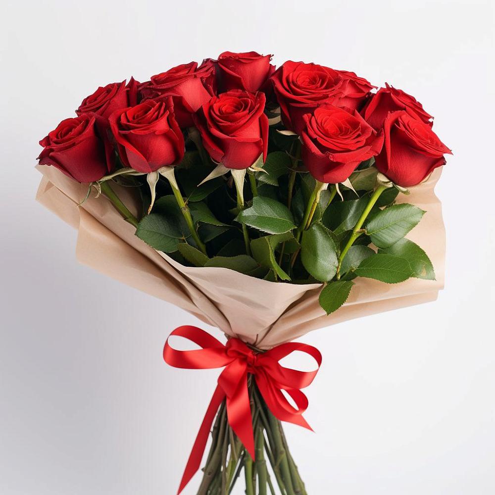 Букет 11 Красных роз Эдлесс Лав в Видном